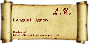 Lengyel Ugron névjegykártya